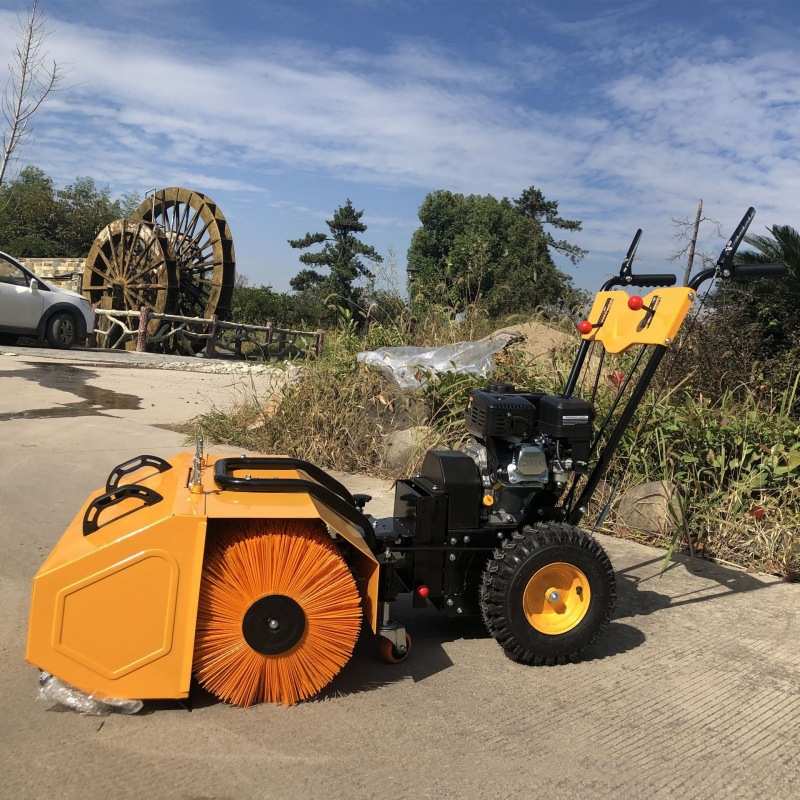 加粗钢丝毛刷地坪扫灰机多功能手推式路面清扫机冬季小型扫雪设备