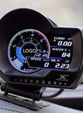 LUFI XF OBD2 汽车数字涡轮增压油压油温转速电压真空表赛车仪表