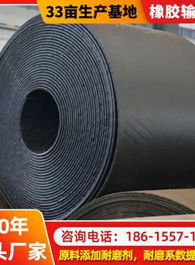 厂家直供黑色尼龙NN橡胶输送带ep200耐高温阻燃输送带煤矿用