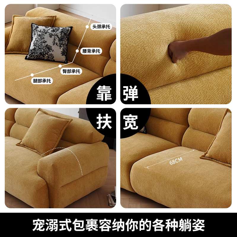 法式复古山谷布艺沙发小户型墨绿色魔图花瓣雪尼尔直排沙发中古风