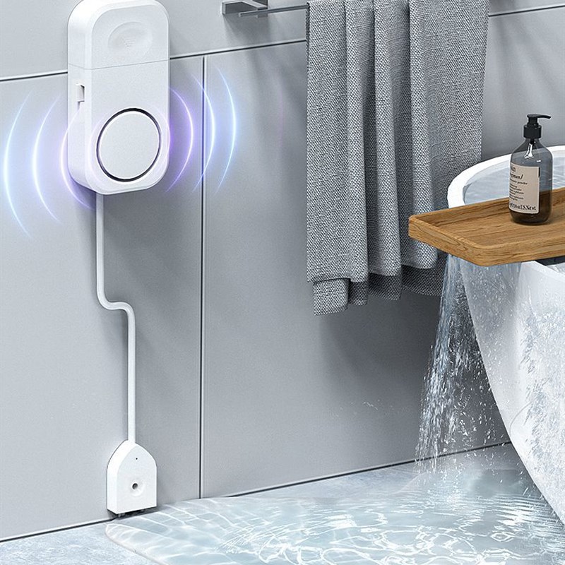 漏水报警器家用厨房水浸探测器水池鱼缸水箱溢水满水位传感器感应