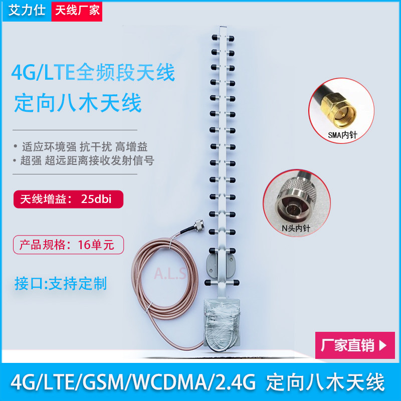 4G/LTE/2.4室外定向八木天线远程遥控无线网络监控工业路由器CDMA