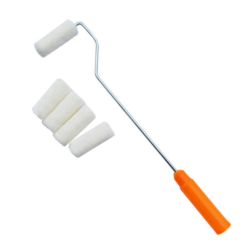 3寸滚筒刷乳胶漆油漆涂料中短毛羊毛修补墙面迷你小滚筒涂刷工具