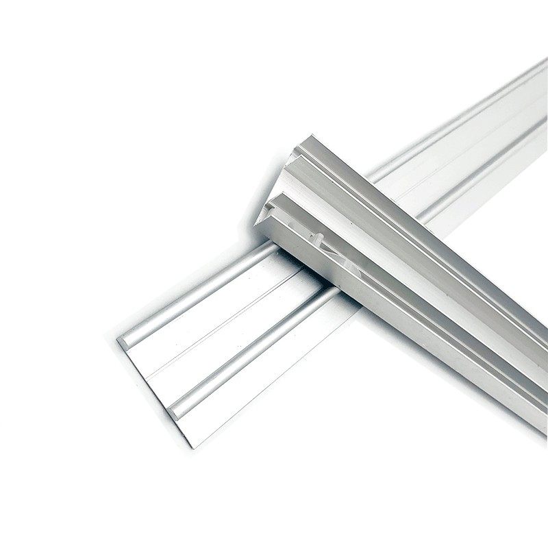 加厚免开槽衣柜门双滑槽移门轨道推拉门双滑轨趟门轮导轨移门配件