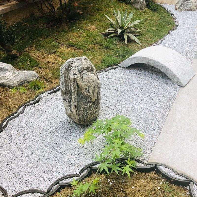 日式室内枯山水白沙石子雪浪石切片组合景观石头泰山石假山装饰