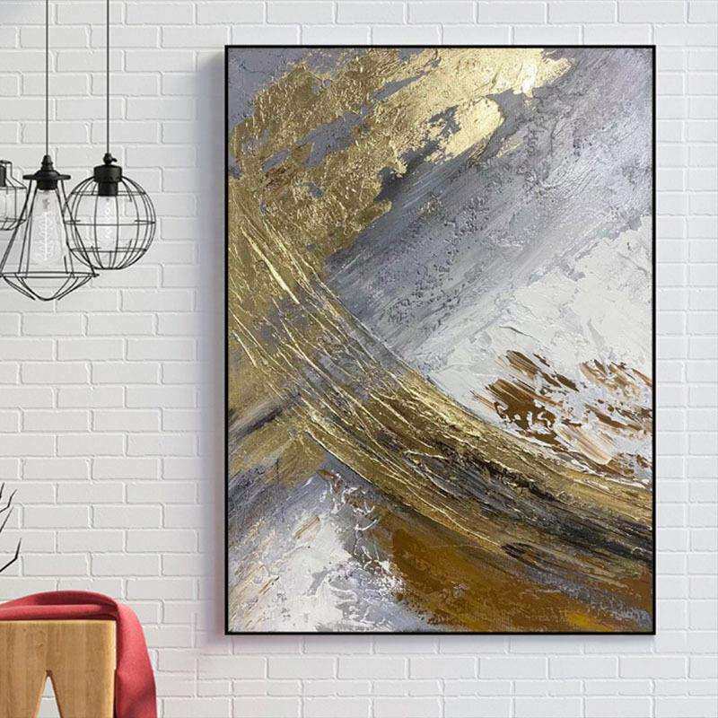 纯手工高档油画极简抽象画肌理立体画办公室酒店餐厅客厅卧室玄关