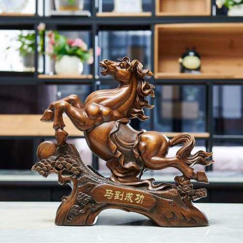 生肖马马到成功摆件家居客厅酒柜装饰品开业送礼工艺品摆件