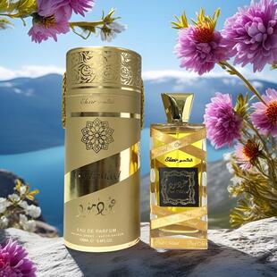 迪拜香精沙特阿拉伯香水持久浓香男女通用高档棕色飘带纸筒礼盒香