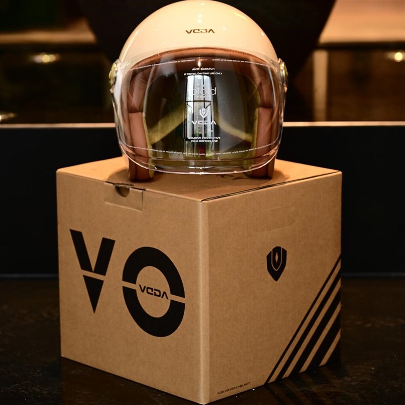 VEDA碳纤维摩托车冬季保暖头盔姜戈凯旋骑行3C四三盔机车半盔男女