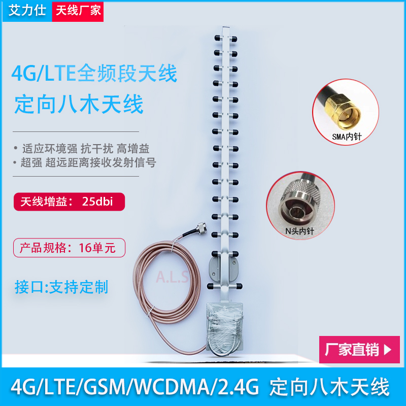 4G/LTE/2.4室外定向八木天线远程遥控无线网络监控工业路由器CDMA