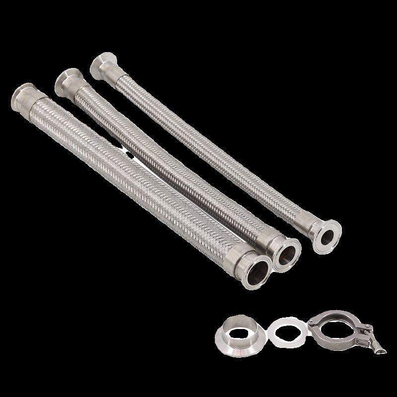 304不锈钢卡盘式金属软管酒厂食品卫生卡盘高压编织网卡盘波纹管