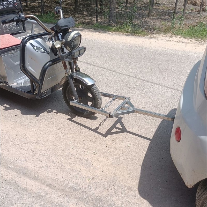 加厚新款电动三轮车拖车器三轮摩托车牵引钩拖车挂钩支架救援工具