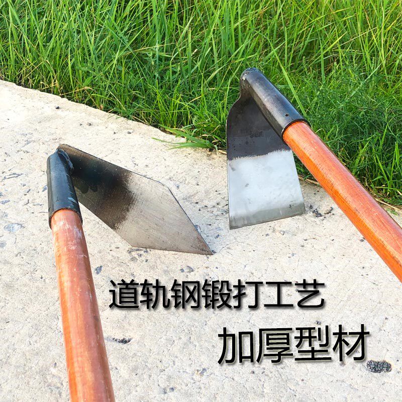 锰钢锄镐开沟起垄锄草农具大小尖方锄种菜松土刨坑刨土小铁镐挖笋