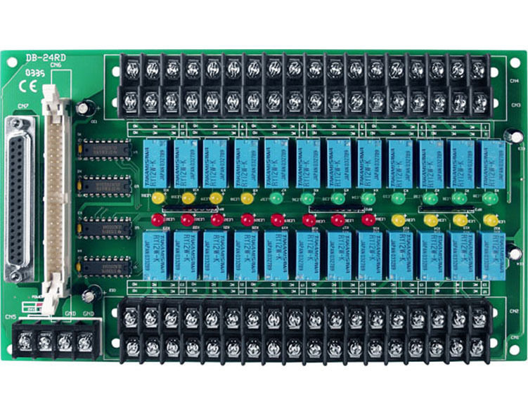 IO板卡DB-24PRD/12/DIN是12V24路功率继电器输出板