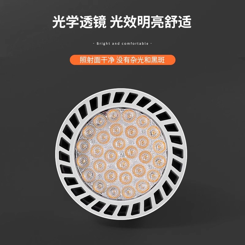 LED轨道射灯灯泡PAR30聚光节能超亮商城服装店E27螺旋口灯源220v