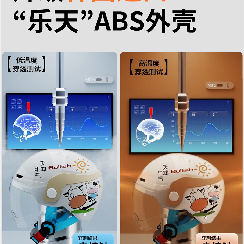 3C认证儿童头盔6到12岁电动车摩托车夏季安全头盔男孩女孩新国标