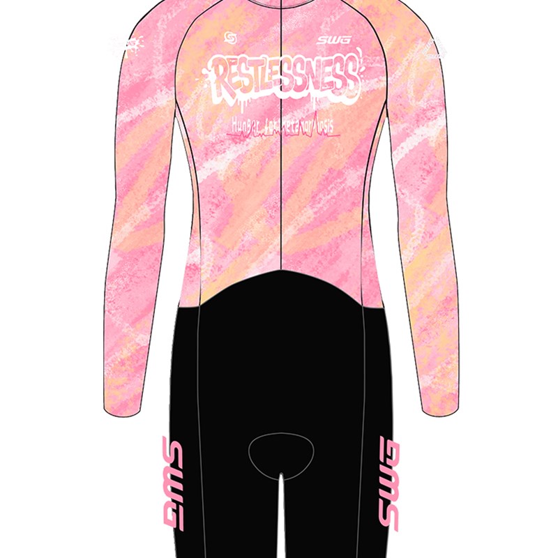 SWG铭胜骑行服夏季男山地自行车气动短袖连体服双箭头200密度坐垫