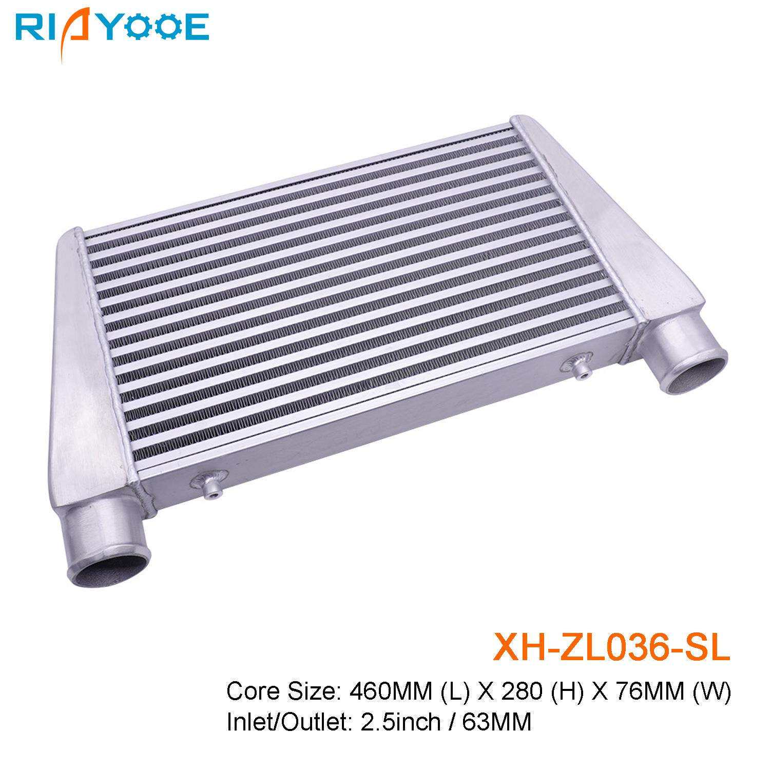 汽车中冷器通用460x280x76MM-65MM涡轮增压散热器进气改装管式