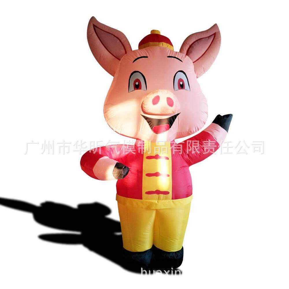 小猪卡通气模 充气卡通 广告充气卡通 户外大型充气卡通