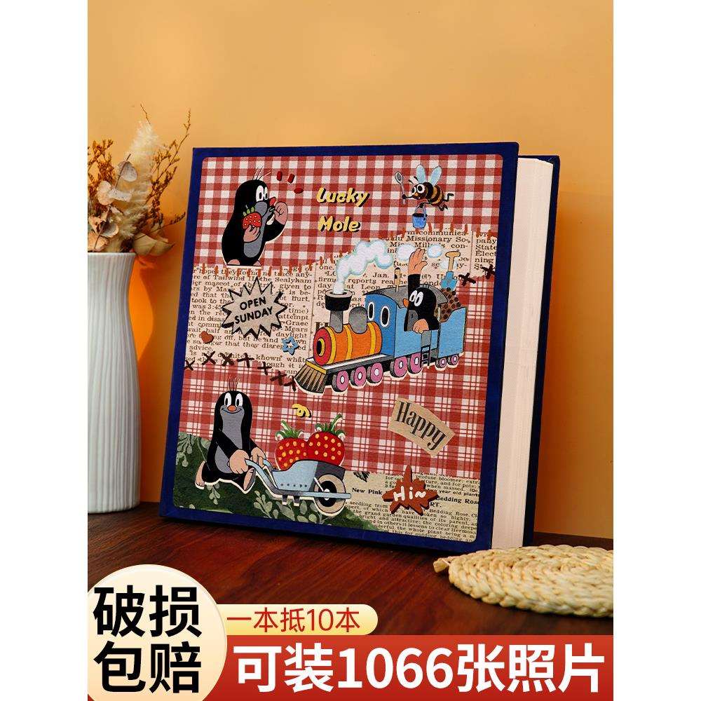宝宝6寸相册本纪念册儿童横竖混合大容量家庭照片收纳本插页六寸5