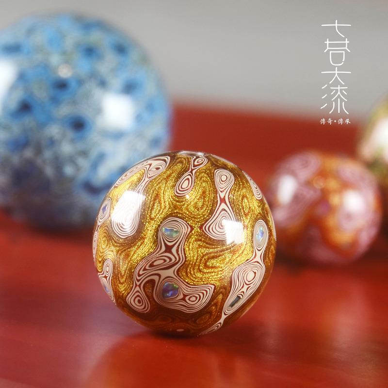 七巷大漆珠单珠散珠千层欧泊犀皮漆镶嵌工艺非遗手工福州漆器
