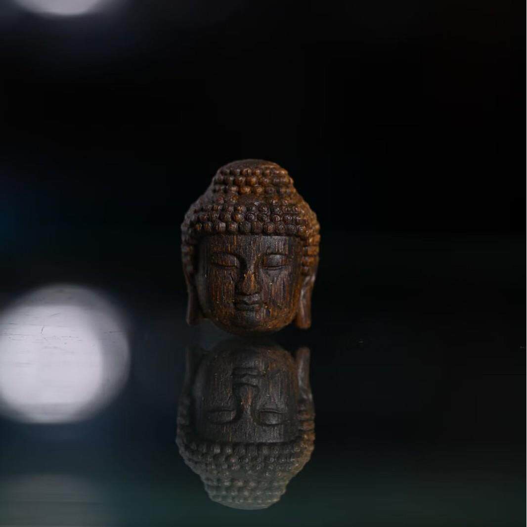 白奇楠沉水手把件黄花梨手把件雕刻工艺品文玩摆件如来工艺品