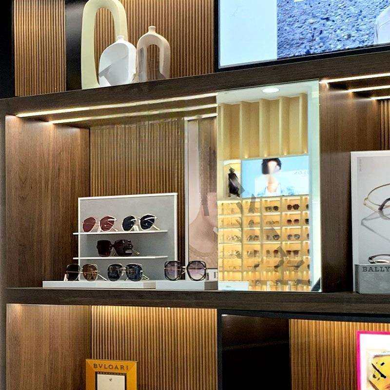 眼镜店精品高柜眼镜道具陈列架橱窗展示架太阳镜墨镜陈列装饰道具