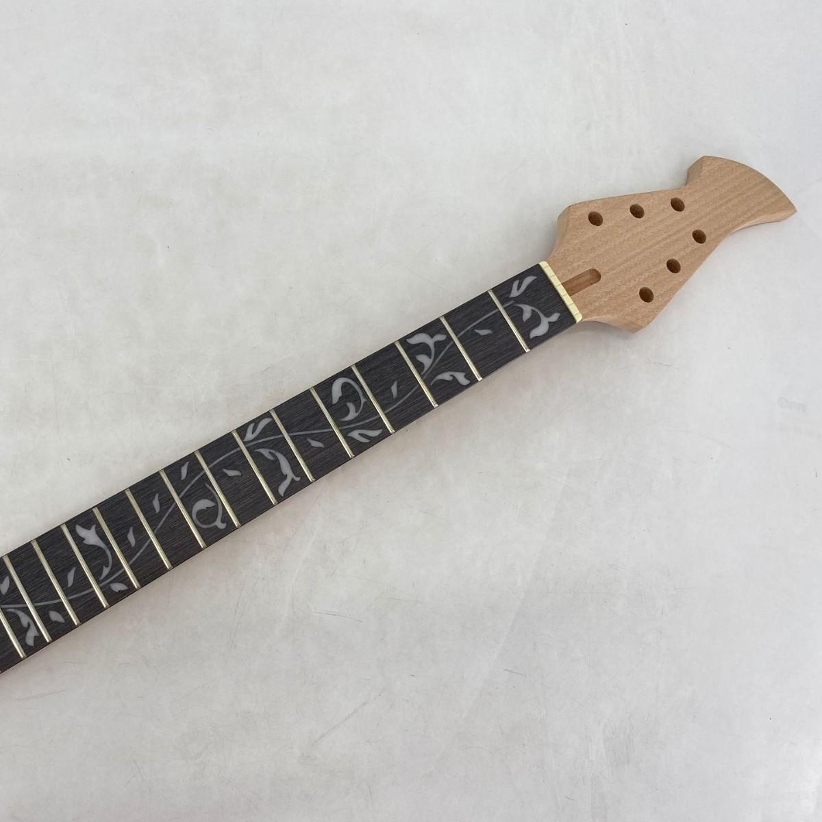 音芬特电吉他琴颈半成品 桃花芯吉他琴头 琴柄配件22品628弦距琴
