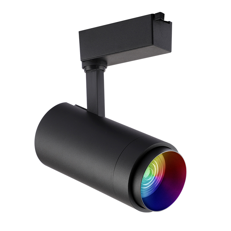 LED彩色轨道灯舞蹈室KTV健身房明装七彩遥控自动变色清吧变光射灯