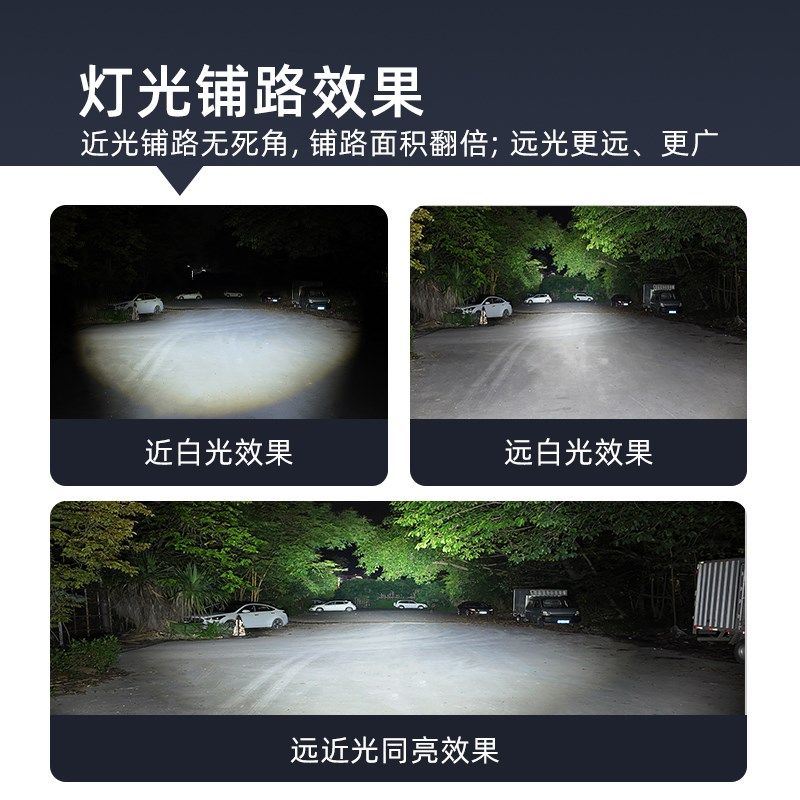 锐航E500摩托车铺路射灯摩托车外置激光射灯强光款远近光射灯