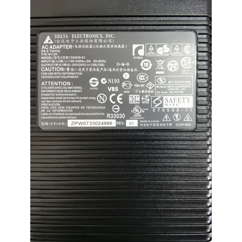 适用戴尔液晶显示器LED监控24V12.3A充电24V10A 8A音响电源适配器