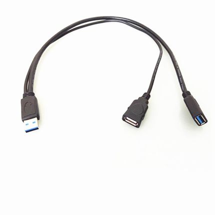 USB3.0测试接口分离线3.0转USB3.0+USB2.0线Y线 测试延长线