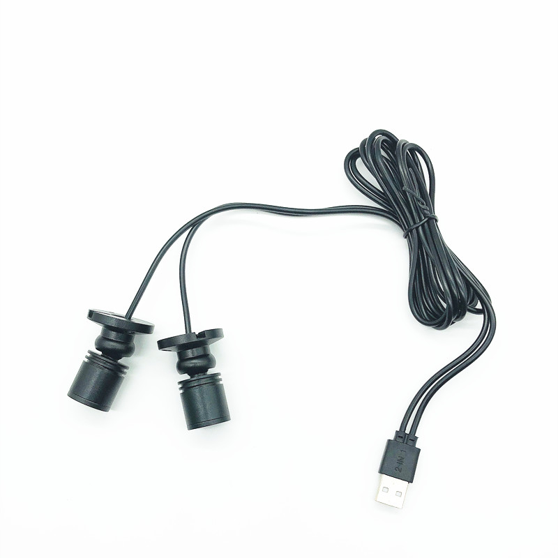 led迷你小射灯USB双头车载电脑明装灯1W手办模型机箱插座5V彩色灯