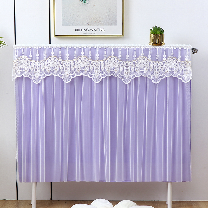 暖气片防尘罩家用蕾丝老式铸铁暖气罩套防熏黑墙遮挡装饰罩简约