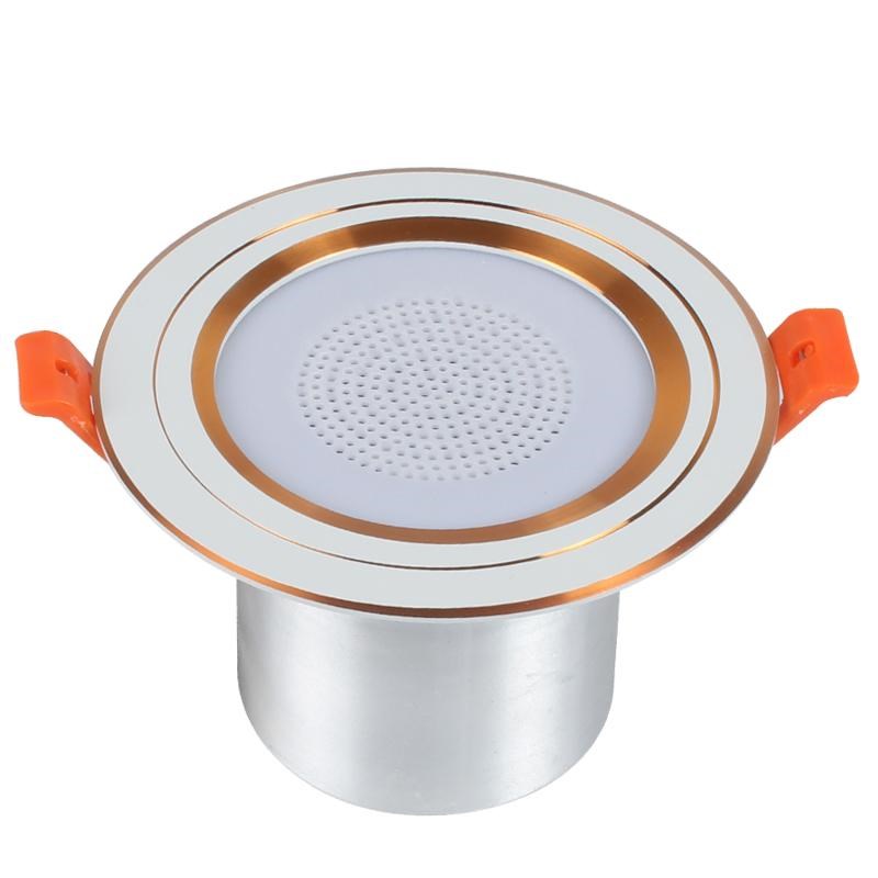 蓝牙音乐筒灯吸顶音箱吊顶天花嵌入式背景音乐遥控卧室客厅家用