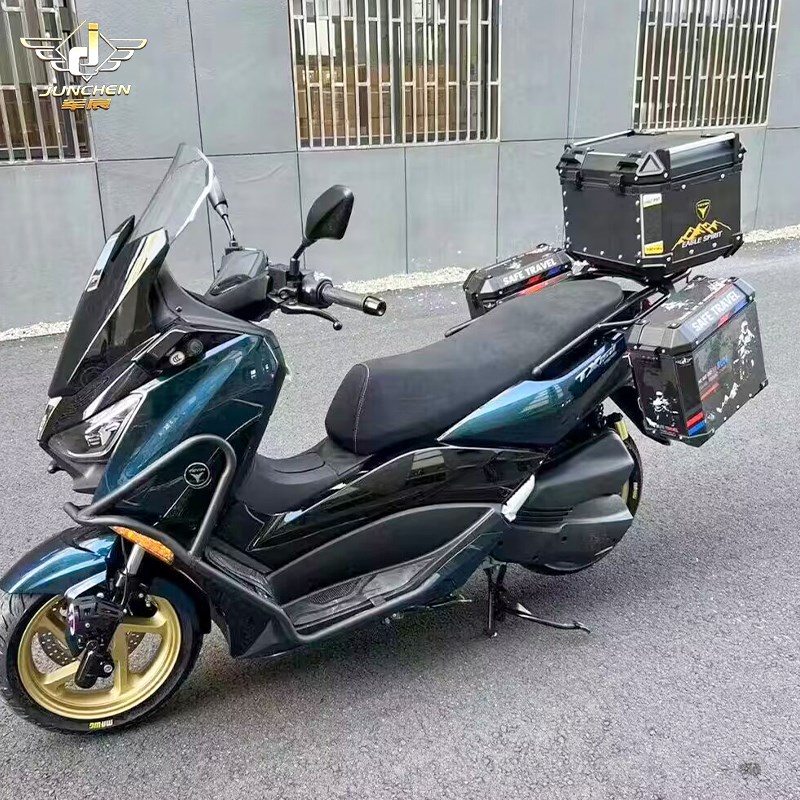 适用于天鹰TX150边箱尾箱三箱摩托车铝合金后备箱改装边架铝箱