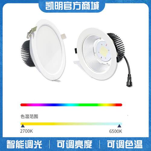 DMX512系统调光调色温LED筒灯30W50W60W筒灯 舞台配合气氛灯光