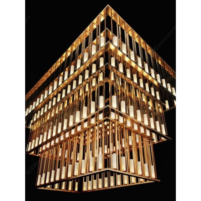 装饰光商用展厅灯家具店餐厅造型灯立方灯店铺宴会厅售楼部灯
