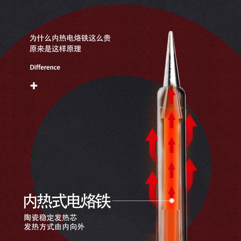 烙铁数显恒温自动数字可调温内热式大功率电烙铁家用焊接洛铁套装