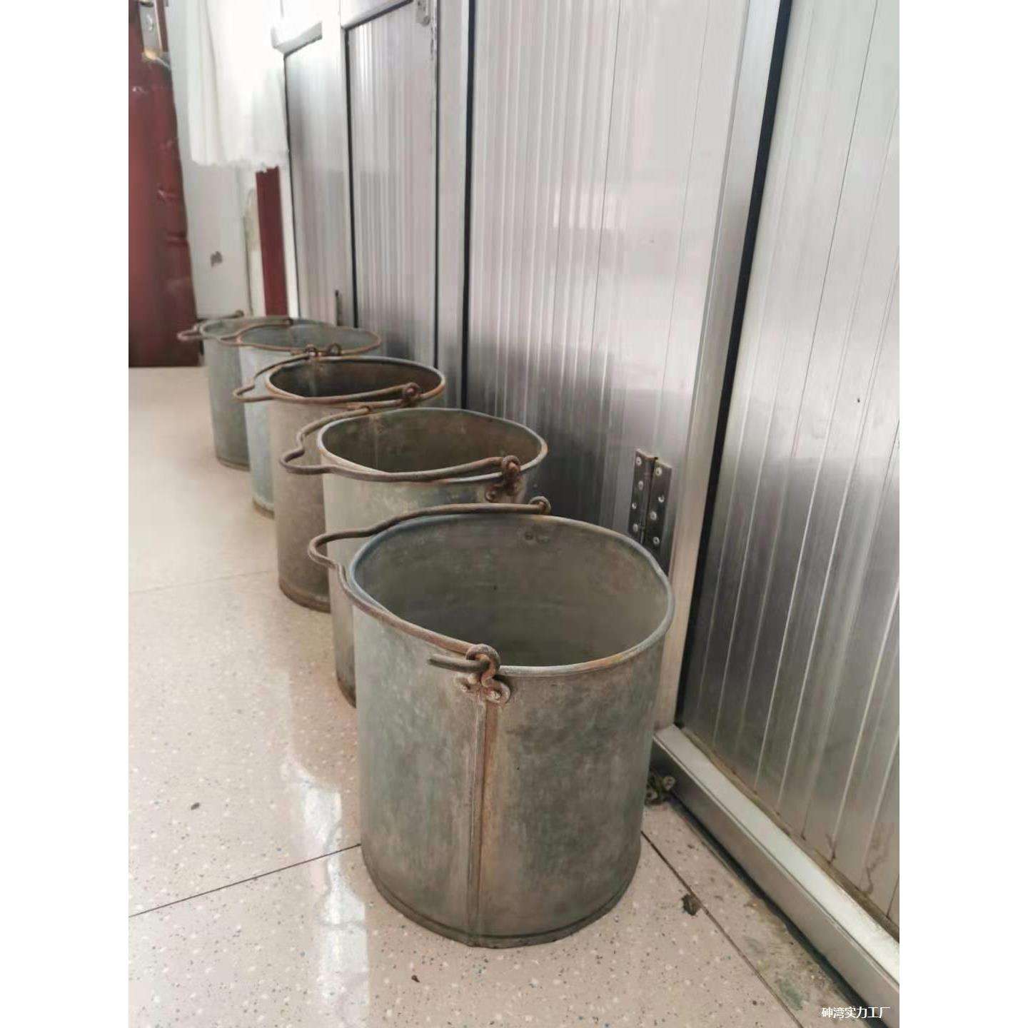 式铁皮水桶7080民俗老物件复古装饰摆件怀旧农具农村老东西