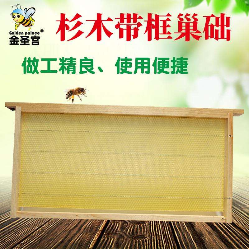 杉木带框巢础巢框成品巢框 蜂蜡巢础意蜂巢础出口型中蜂成品巢框