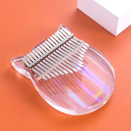 水晶拇指琴17音透明卡林巴 21键亚克力玻璃 TREELF kalimba