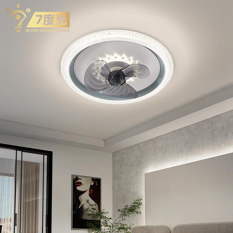 【跨境】卧室吸顶风扇灯2022新款儿童餐厅房间家用北欧电风扇灯具