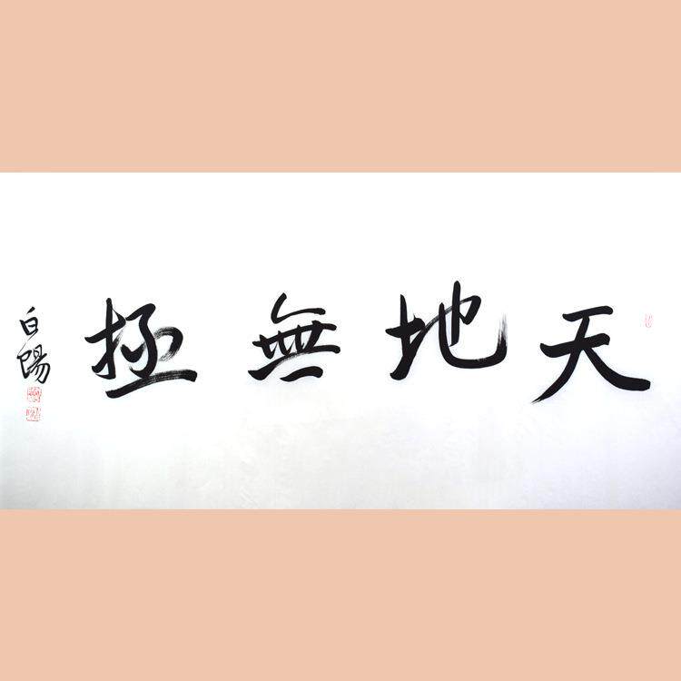 琢璞堂字画旭宇书法手绘临摹天地无极名人字画装饰画