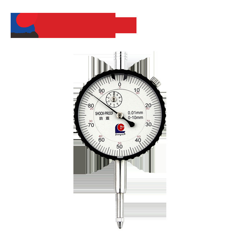 广陆校表百分表一套千分表头0.001指示表0-3-5-10-20mm防震机械式