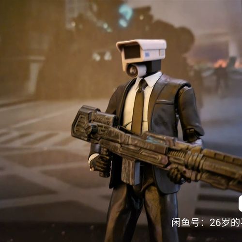 马桶VS监控人skibidi toilet超可动1/12限定版监控人可动人偶模型