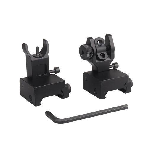 全金属前后准星 水弹机械瞄装饰品Front Rear Sight
