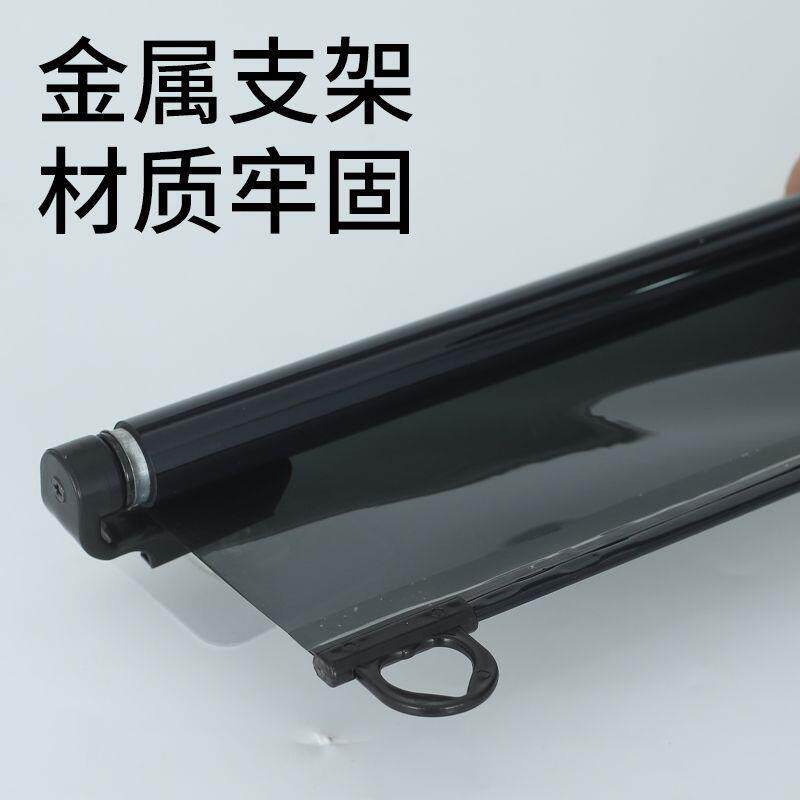 客车前档透明大太阳膜吸盘式高清货车玻璃隔热伸缩式遮阳帘遮阳膜