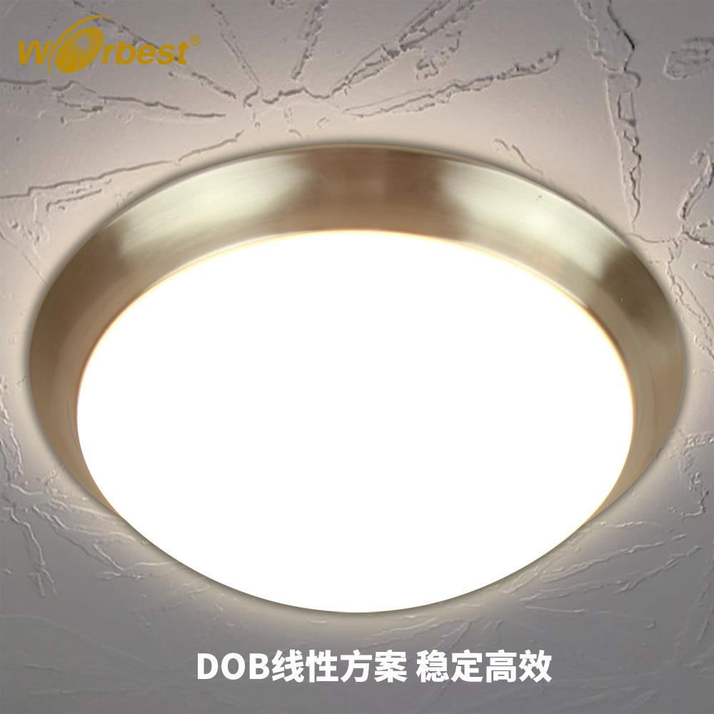 led圆形吸顶灯 简约卧室调光灯具暖白美规吸顶灯跨境灯具工厂直销