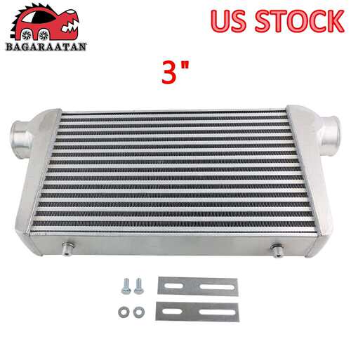 通用铝制中冷器450 X 300 X 70mm ID/OD接口76mm 3英寸翅片散热器